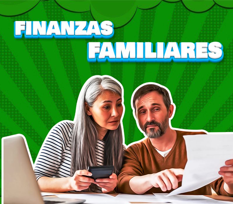 Finanzas familiares pareja de adultos mayores organizando sus finanzas familiares