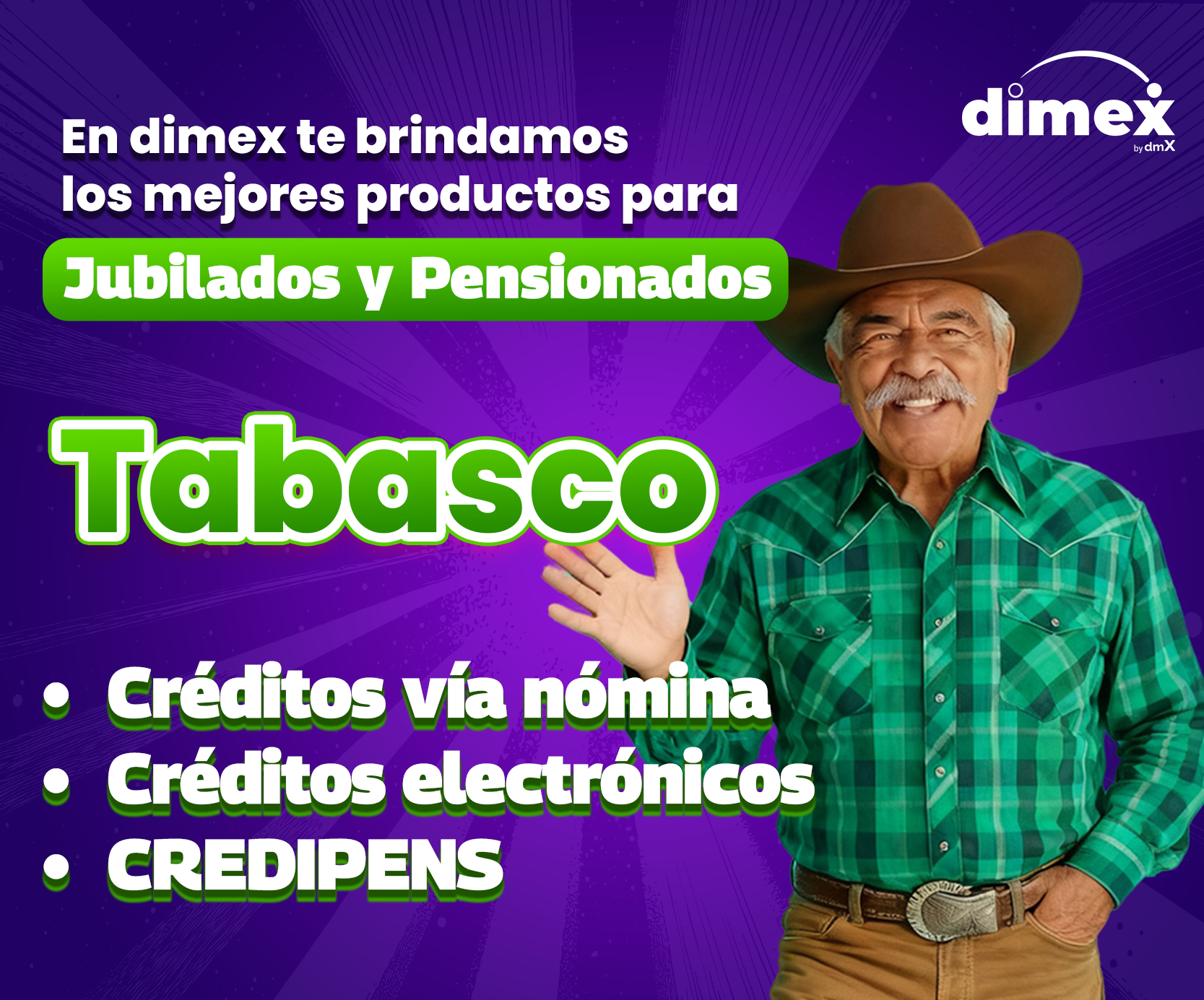 Préstamos en Tabasco para jubilados y pensionados en dimex