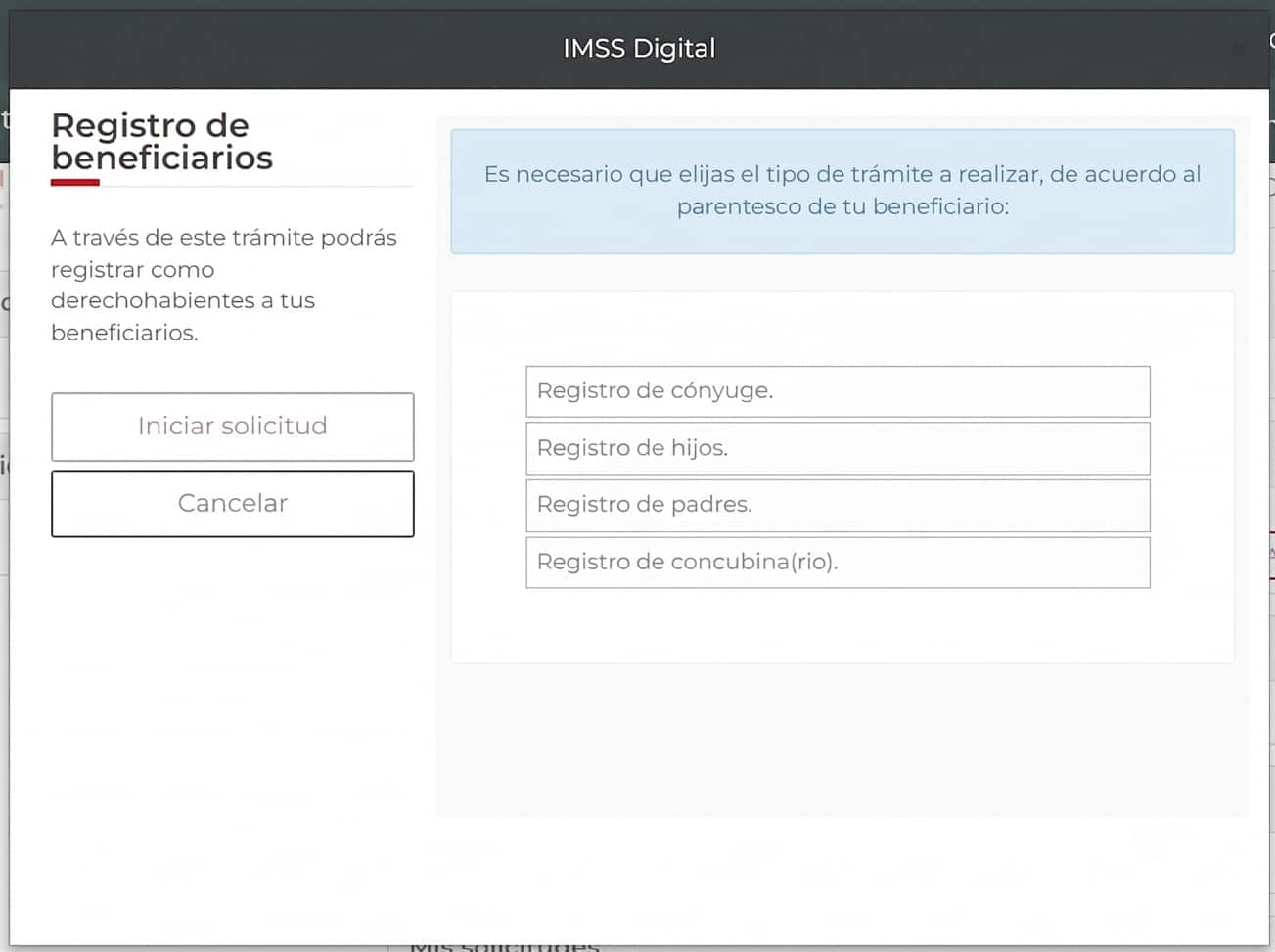 Dar de alta beneficiarios en el IMSS