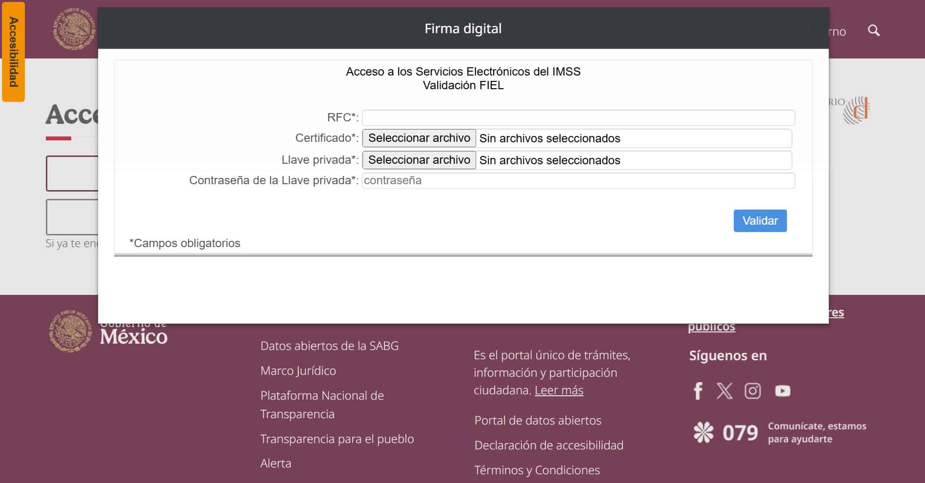 Iniciar sesión en escritorio virtual IMSS